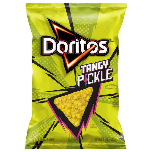 Doritos Tortilla Chips, Tangy Pickle - 9.25 Ounce
