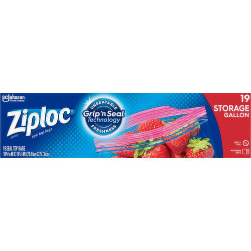 Ziploc Seal Top Bags, Storage, Gallon