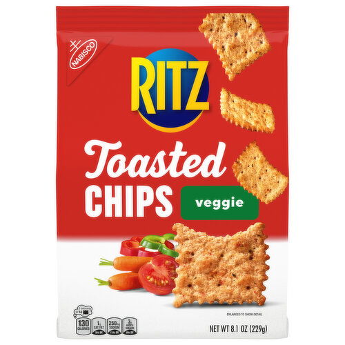 RITZ Toasted Chips Veggie Crackers, Party Snacks