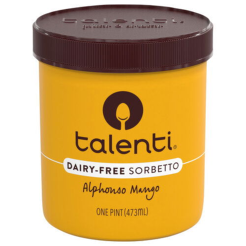 Talenti Sorbetto, Dairy-Free, Alphonso Mango