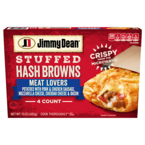 Jimmy Dean Hash Browns, Stuffed, Meat Lovers