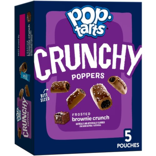 Pop-Tarts Crunchy Filled Snack Pieces, Frosted Brownie Crunch - 5 Ounce