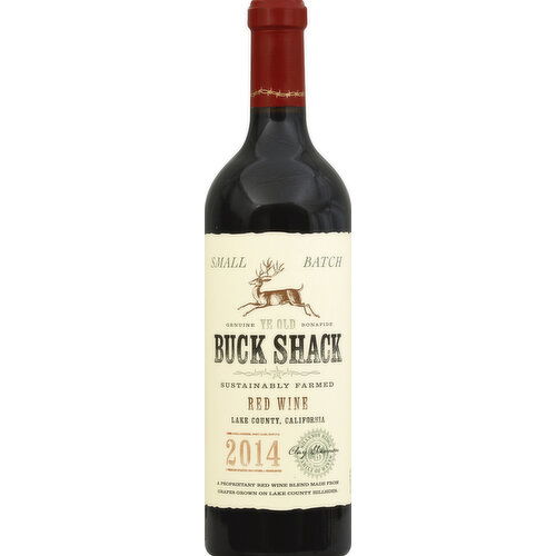 Ye Old Buck Shack Red Wine, Lake County California, 2014