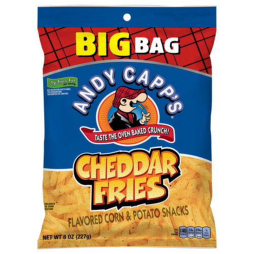 Andy Capp's Corn & Potato Snacks, Cheddar Fries, Big Bag