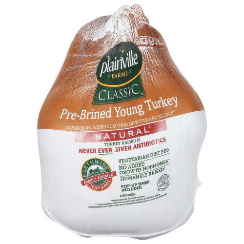 Plainville Farms Young Turkey, Pre-Brined, Classic