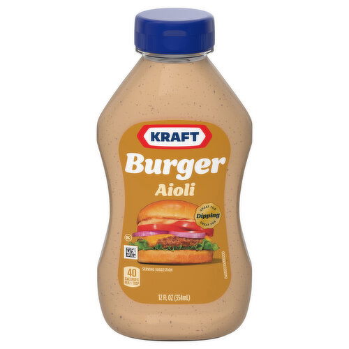 Kraft Burger Aioli - 12 Fluid Ounce