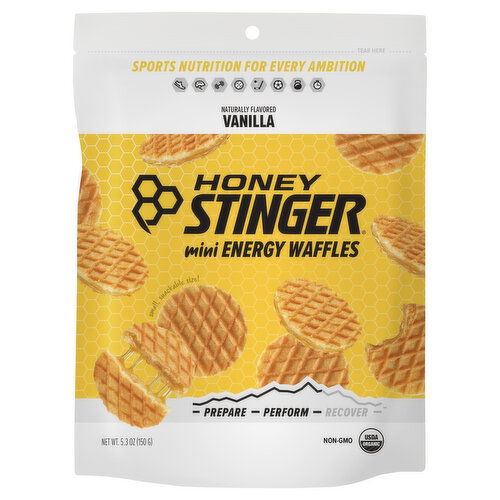 Honey Stinger Energy Waffles, Vanilla, Mini