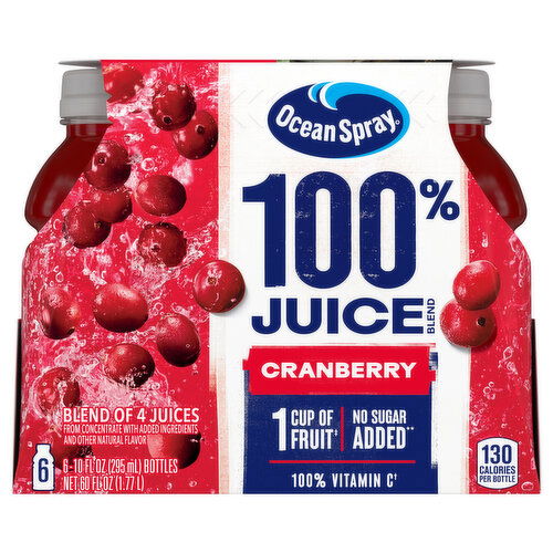 Ocean Spray 100% Juice Blend, Cranberry