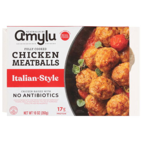 Amylu Chicken Meatballs, Italian-Style - 10 Ounce