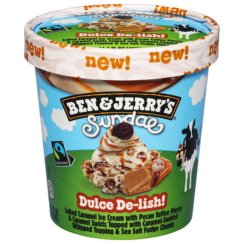 Ben & Jerry's Ice Cream, Dulce De-Lish!, Sundae