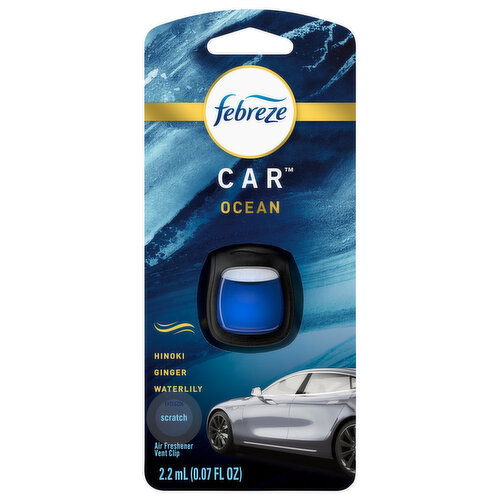 Febreze Air Freshener, Ocean, Vent Clip