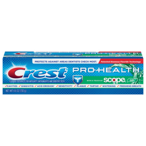 Crest Toothpaste, with Scope Gel