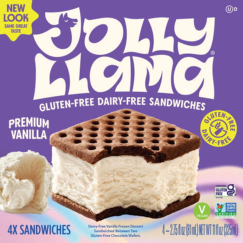 Jolly Llama Sandwiches, Premium Vanilla