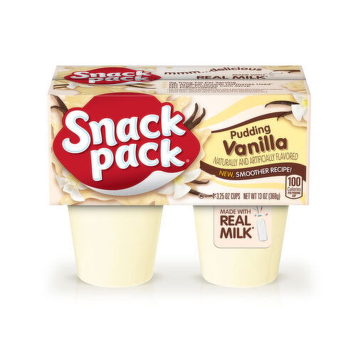 Snack Pack Vanilla Flavored Pudding - 4 Each
