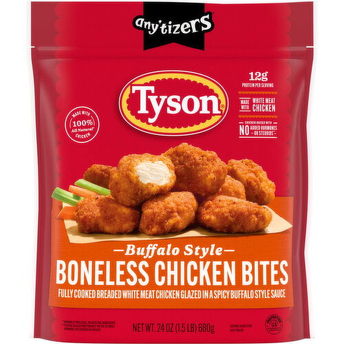 Tyson Any'tizers Frozen Buffalo Style Boneless Chicken Bites