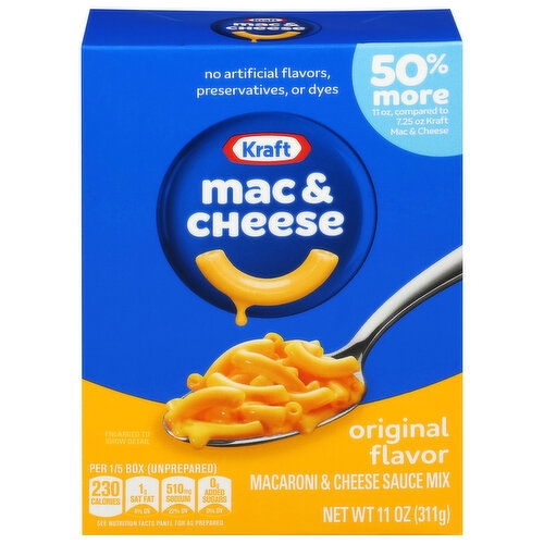 Kraft Mac & Cheese, Original Flavor - 11 Ounce