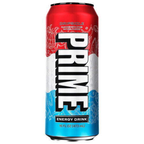 Prime Energy Drink, Dripsicle - 16 Fluid Ounce