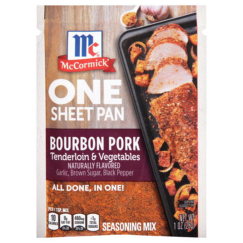 McCormick Bourbon Pork Tenderloin & Vegetables One Sheet Pan Seasoning Mix