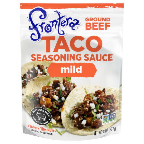 Frontera Taco Seasoning Sauce, Ground Beef, Mild - 8 Ounce