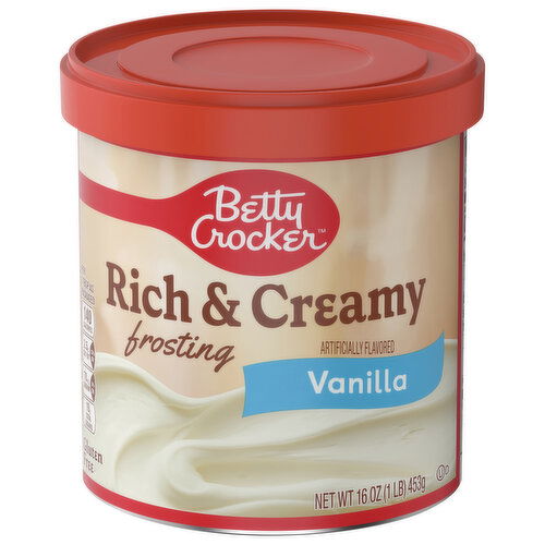 Betty Crocker Frosting, Vanilla, Rich & Creamy