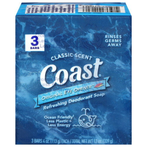 Coast Soap, Deodorant, Refreshing, Classic Scent