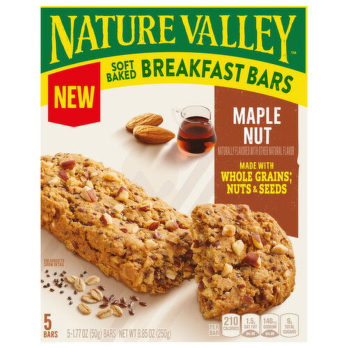 Nature Valley Soft Baked Maple Nut Breakfast Bars - 5 Each