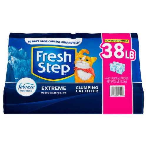 Fresh Step Clumping Cat Litter, Mountain Spring Scent