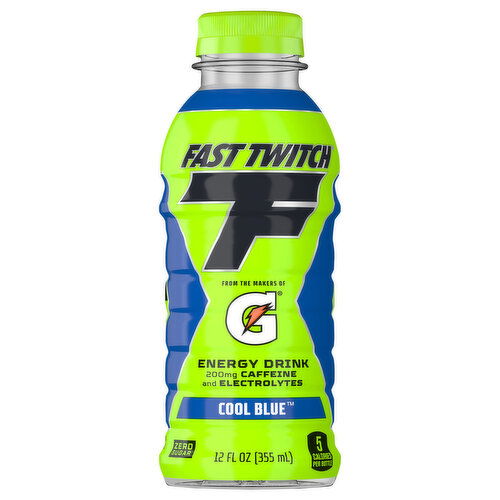 Fast Twitch Energy Drink, Zero Sugar, Cool Blue