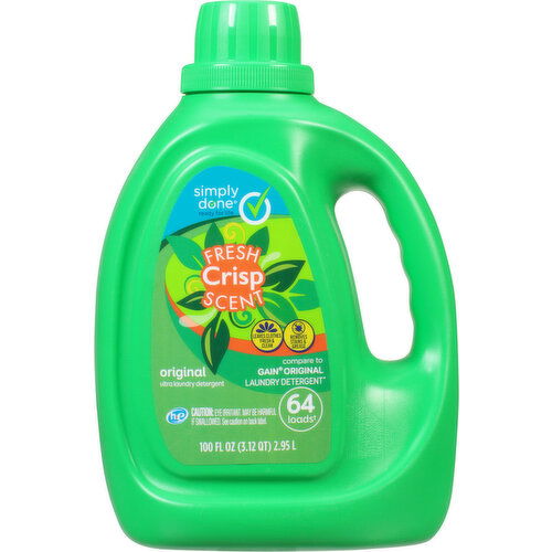 Simply Done Laundry Detergent, Ultra, Fresh Crisp Scent, Original