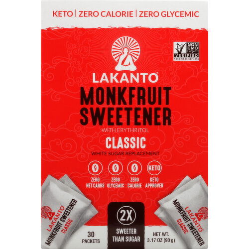 Lakanto Sweetener, Monkfruit, with Erythritol, Classic