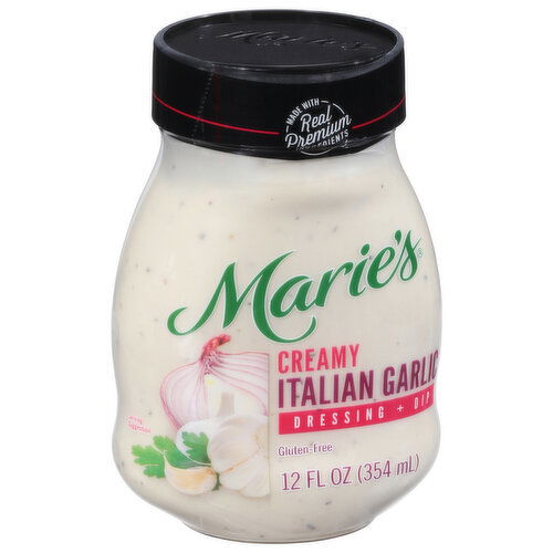 Marie's Dressing + Dip, Creamy Italian Garlic