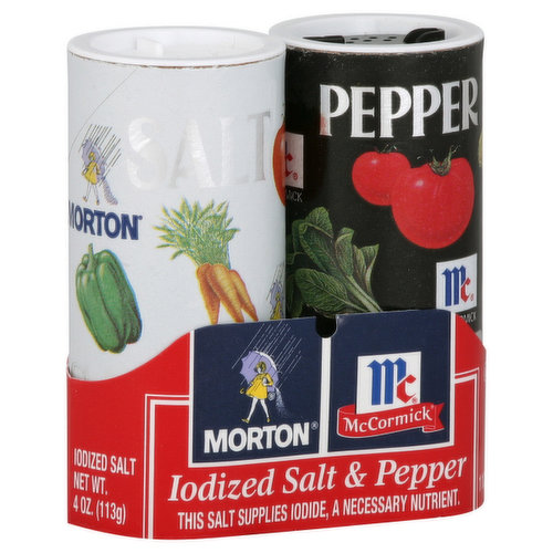 Morton Iodized Salt & Pepper