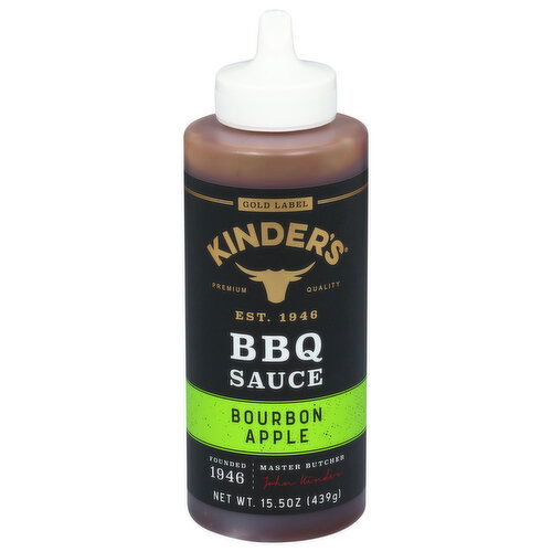 Kinder's BBQ Sauce, Bourbon Apple - 15.5 Ounce