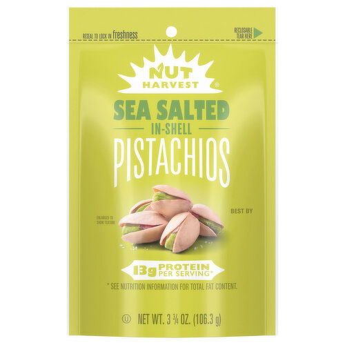 Nut Harvest Pistachios, In-Shell, Sea Salted