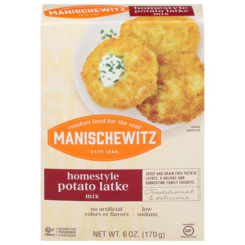 Manischewitz Mix, Potato Latke, Homestyle