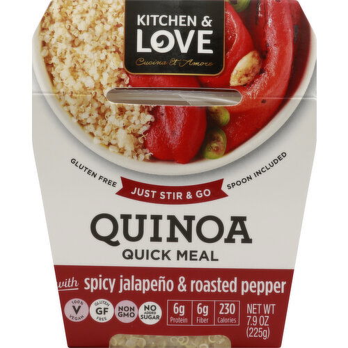 Cucina & Amore Quinoa Quick Meal, with Spicy Jalapeno & Roasted Pepper