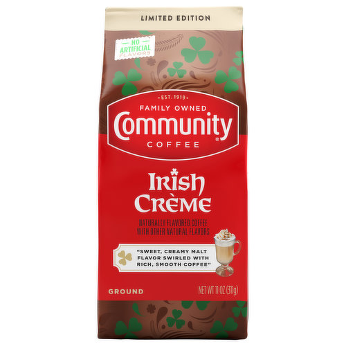 Community Coffee Coffee, Ground, Irish Creme