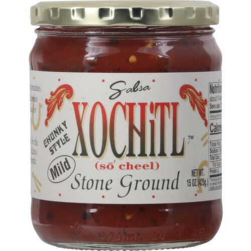 Xochitl Salsa, Stone Ground, Chunky Style, Mild