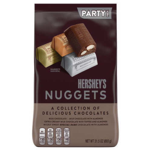 Hershey's Milk Chocolate, Nuggets, Party Pack - 31.5 Ounce