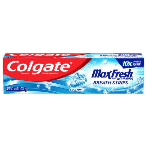 Colgate Toothpaste, Cool Mint, Breath Strips