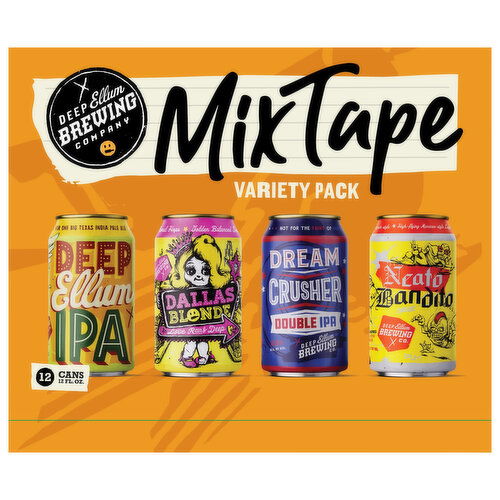 Deep Ellum Brewing Beer, Mix Tape, Variety Pack