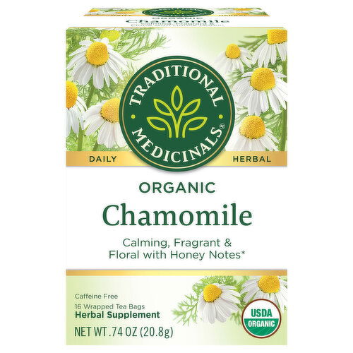 Traditional Medicinals Herbal Supplement, Organic, Chamomile, Tea Bags