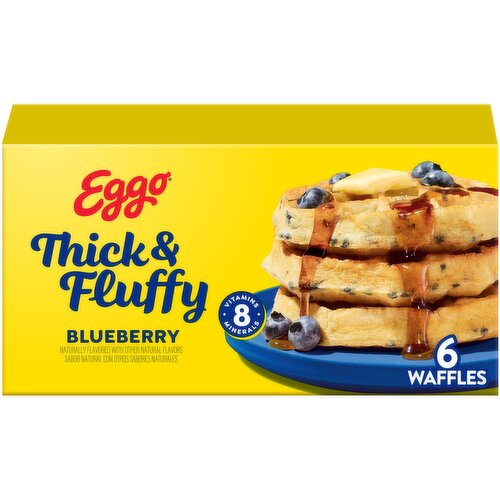 Eggo Frozen Waffles, Blueberry - 11.6 Ounce