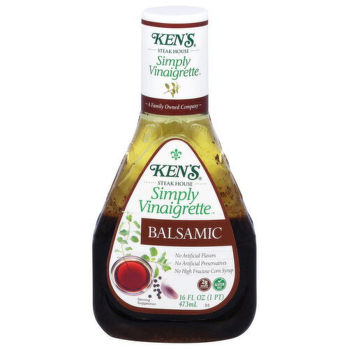Ken's Steak House Balsamic Dressing - 16 Fluid Ounce