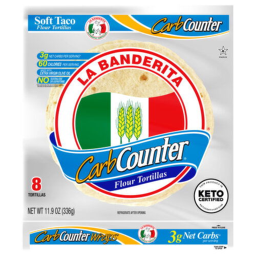 La Banderita Flour Tortillas, Soft Taco