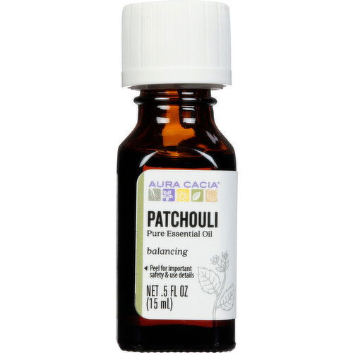 Aura Cacia Pure Essential Oil, Patchouli, Balancing