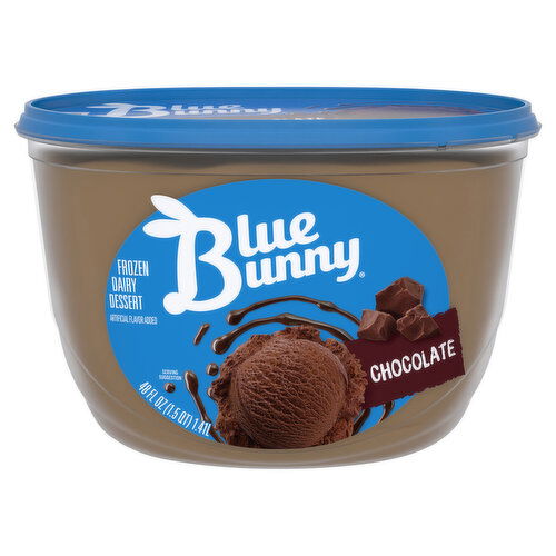 Blue Bunny Frozen Dairy Dessert, Chocolate