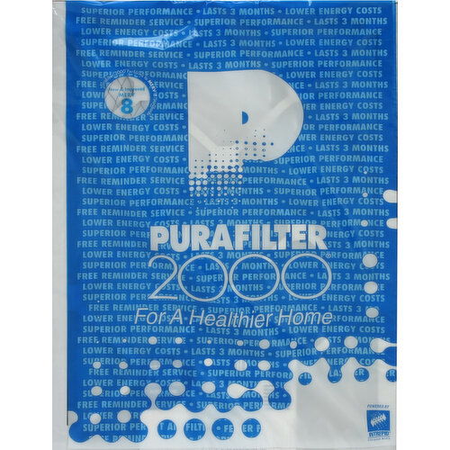 Purafilter 2000 Air Filter, Performance, Pollen & Allergen