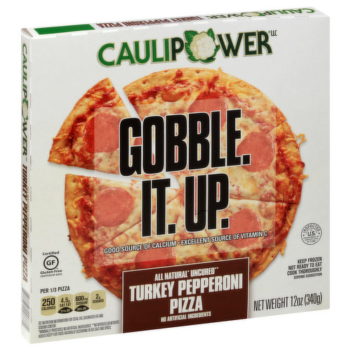 Caulipower Pizza, Turkey Pepperoni, Uncured