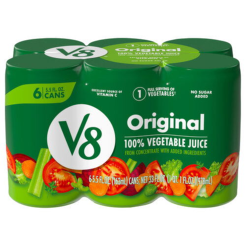 V8 100% Vegetable Juice, Original